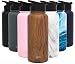 Simple Modern 32 oz Summit Water Bottle - Stainless Steel Metal Flask +2 Lids - Wide Mouth Double Wall Vacuum Insulated Leakproof Thermos Pattern: Wood Grain