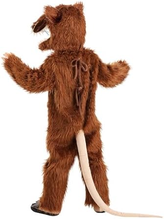 Kids Princess Bride ROUS Halloween Costume | Brown Rodent of Unusual Size | Rat Jumpsuit for Themed Events