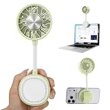 Blissfuhue Magnetic Phone Fan with Ice Cooling, 3-in-1 Clip on FanοΌGreenοΌ