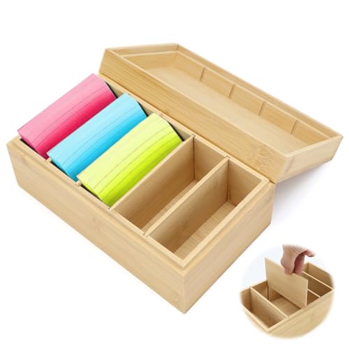 TYBYBB Karteikasten Karteikartenbox A7 Vokabeln 22x12x9cm Lernbox Karteikarten Lernkarten Lernkarteibox Aufbewahrung A7 Vokabelkarten Box Vokabelbox Vokabelkasten Karteibox mit Deckel