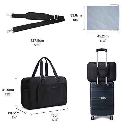 Travel Bag, BAGSMART Weekender Bags for Women, Duffle Bag for Travel Carry On Overnight Bag Personal Item Bag with Shoe… - Image 7