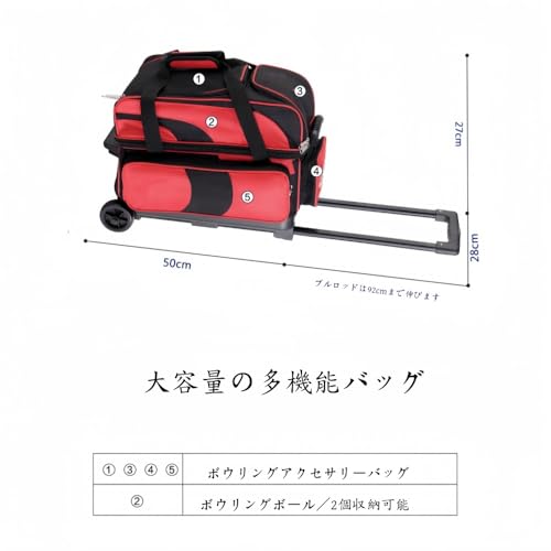 TPPT ダブルローラー ボウリングバッグ 40インチ