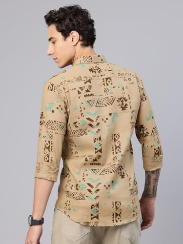 Image of Majestic Man Pure Cotton Printed Trendy & Comfortable Casual Shirt