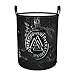 Ravens Norse Mythology Viking Laundry Basket, składany kufer z uchwytami, składana torba dla studentów, Dormitory