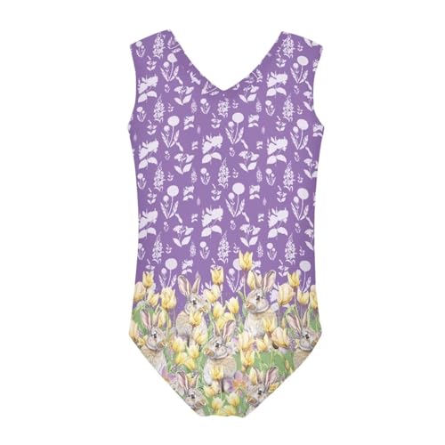 Image of Girls Fashion Print One Piece Swimsuit Bathing Suit Gymnastic Leotard for Kids, 5-14 Years