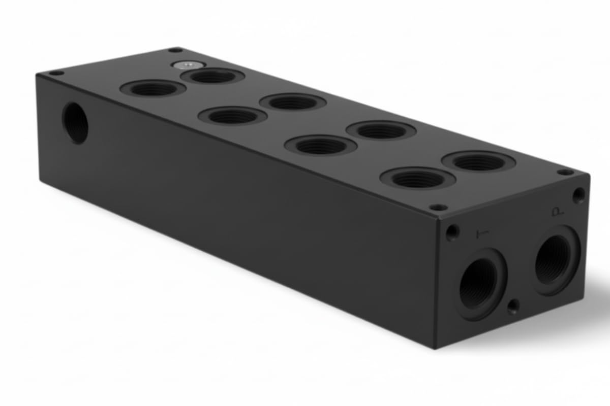Hydraulik Ventilblock ES 10-05-34-04-2-0 (A,B unten P,T vorne) | Hydraulik-Anschlussblock