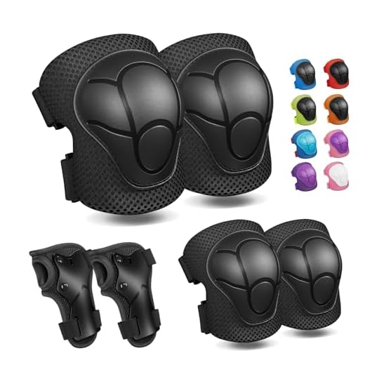 Knee Pads for Kids Kneepads and Elbow Pads Toddler Protective Gear Set Kids Elbow Pads and Knee Pads for Girls Boys with Wrist Guards 3 in 1 for Skating Cycling Bike Rollerblading Scooter [Upgraded]