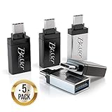 USB Type C Adapter - 5 Pack - USB 3.0 to USB C - Plug USB Devices to Smartphones, Laptops, Chromebook and Macbook Type C Ports - by Besser Products