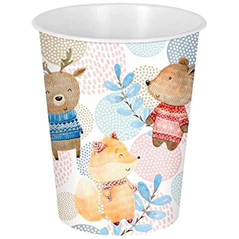 Acan Tradineur - Papelera infantil de plástico decorada con animales Cover