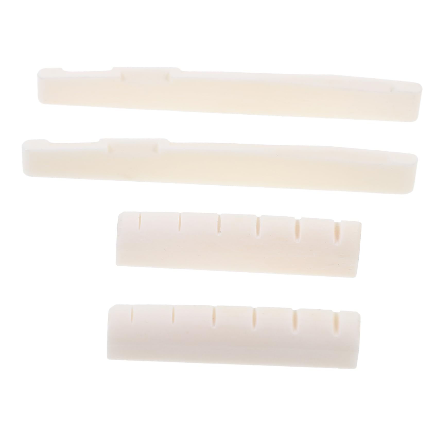 Holibanna 2 Sets Folk Guitar Bridge Saddle and Nut Lightweight Replacement Parts for Acoustic Guitar Enhance Sound Quality and Clarity Practical Accessories for Musicians Included