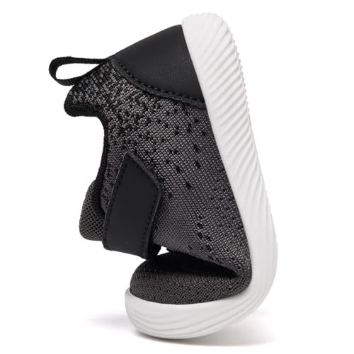 Image of MORENDL Toddler Sneakers Baby Boys & Girls Barefoot Shoes Lightweight Breathable Walking Running Tennis Athletic Sport Shoes