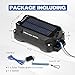 ATEM POWER Trailer Brake Controller Kit with Switch 12V 3AH LifePO4 Lithium Battery Trailer Breakaway Kit Brake Controller Bulit-in Solar Panel LED Indicator Break Away System for Trailer Caravan IP65