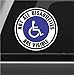 (2 Pcs) Not All Disabilities Are Visible Vinyl Decal Bumper Sticker Autism Awareness Disable Handicapped Sign