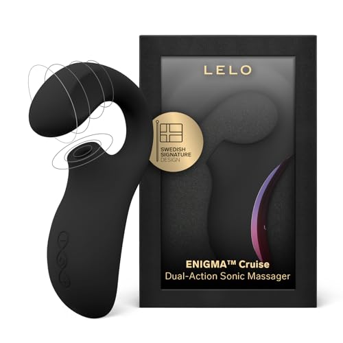 LELO ENIGMA Cruise Sextoy Vibromasseur double, Sex ToyÌs Femme Clitoridien Suceur dotĂ© de 8 modes de vibrations, LELO Sextoys, Vibromasseurs Feminin Black