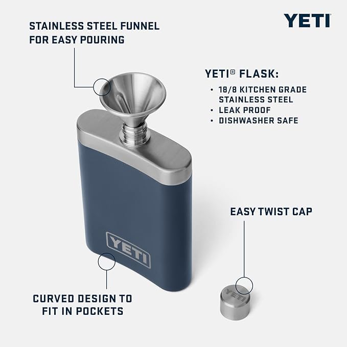 YETI Rambler Flasque robuste en acier durable au design épuré - 2
