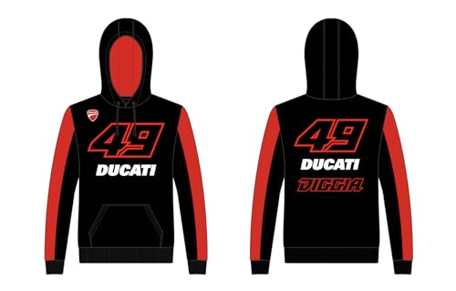 Sweatshirt mixte VR46 Team Pertamina en maille haut de gamme aux finitions soignées