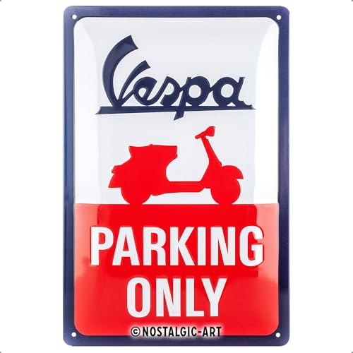 Nostalgic-Art Retro Blechschild, 20 x 30 cm, Vespa – Parking...
