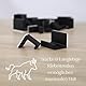 Naturalspring® DVD Wandhalterung | Selbstklebend, ohne Bohren | Für DVD, Blu-ray Disc, X-Box, Wii, Playstation Spiele Cover | Minimalistisch, Retro | DVD Deko Wand, DVD Halterung (8er Set, Schwarz)