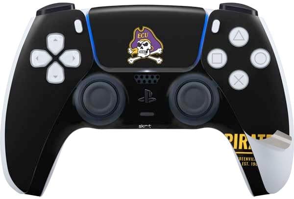 Skinit Decal Gaming Skin Compatible with PS5 Pro Bundle - Officially Licensed East Carolina University Pirates Greenville NC Design
