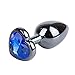 Romi Heart Shaped Stainless Steel Anal Butt Plugs Anal Trainer Toys, Personal Massager for Unisex Masturbation (Small Plug)