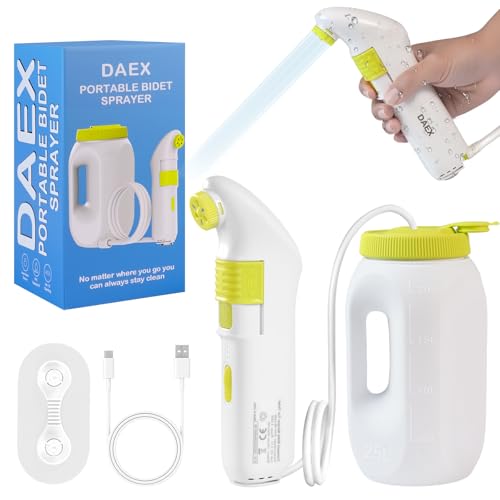Portable Bidet for Travel – Electric High Pressure Rechargeable Bidet for Women & Men, 2.5L Bottle, 1600mAh Battery, 1300ML/min Strong Flow, Waterproof Personal Hygiene Sprayer for Travel & Home - image 1