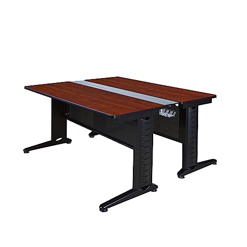 Romig Forge+ 66 x 58 in. 2 Person Bench Workstation Desk- Cherry