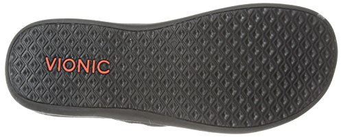 Vionic Tide Ii - Women's Leather Orthotic Sandals - Orthaheel Black - 9 Medium #TOP3