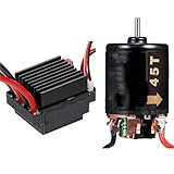 Caractéristiques: L'ESC brossé RC et le moteur brossé sont une combinaison de puissance adaptée aux débutants dans les voitures télécommandées RC. Le premier régule le courant pour contrôler la vitesse et la direction, tandis que le second s'appuie sur des balais de charbon et le rotor pour obtenir la puissance.