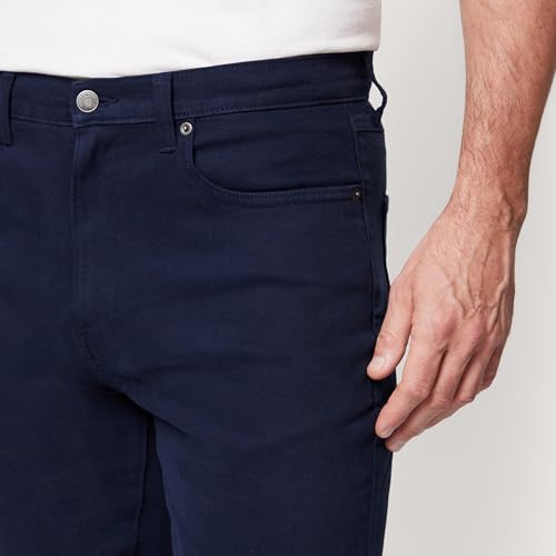 Amazon Essentials Men's Regular Fit Garment Dyed Five Pocket Pant, Navy, 42W x 32L - image 4