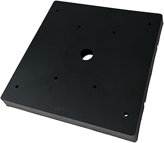 Myard Post Base Plate for 10x10 Inches Wood Post, Provides Code Required 1 Inch Stand-Off from Concrete Ground (10x10 inch, 1-Pack)
