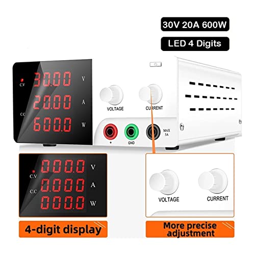 Alimentation Variable 30V 20A DC haute précision à découpage régulé