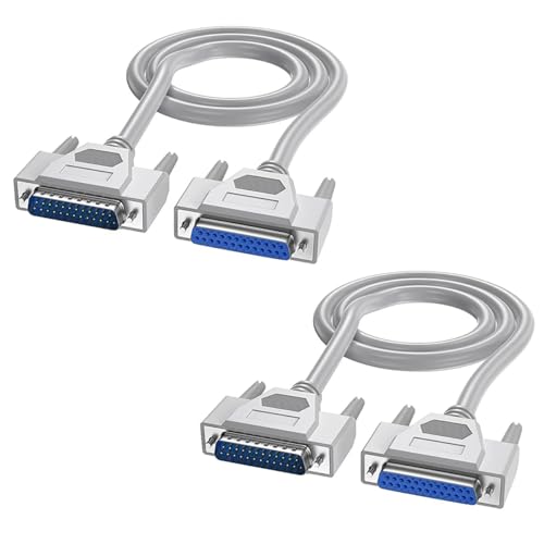 Câble DB25 25 broches mâle femelle cordon rallonge RS232 liaison série 1,5 m