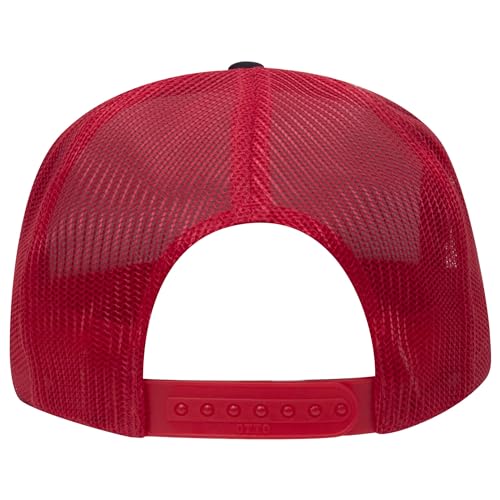 Image of OTTO Polyester Foam Front 5 Panel High Crown Mesh Back Trucker Hats in 97, Bulk, Wholesale