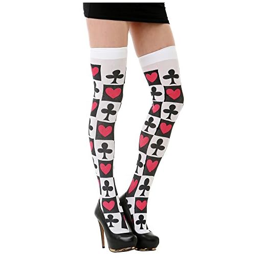 Hauntlook Adult Costume Card Suit Tights
