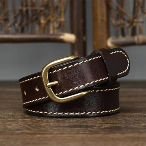 2.8Cm Width Women Belt Cowskin Strap Pin Buckle Vintage For Jeans Belts3