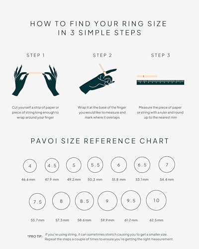 PAVOI 14K Gold Plated Eternity Ring For Women Bezel Set Stackable Bridal Jewelry Design3