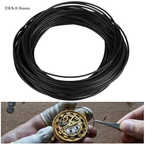 Outgeek Watch Back Gasket O-Ring: 0.8MM O-Rings for Watch Backs Watch O Rings Kit Watch Rubber Seal (31MM-40MM) - Thumbnail 4
