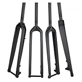 QWERTYUI AISHANBAIHUODIAN Horquilla Delantera for Bicicleta de montaña, Horquilla rígida de Fibra de Carbono Apta for Rueda 26er 27,5er 29er, Eje pasante de 15mm x 100mm (Color : Red)