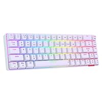 Portronics Hydra 10 Mechanical Wireless Gaming Keyboard with Bluetooth 5.0 + Wi-Fi 2.4 GHz, RGB Lights 16.8 Million Colors, Type C Charging, Compatible with PCs, Smartphones and Tablets(White)