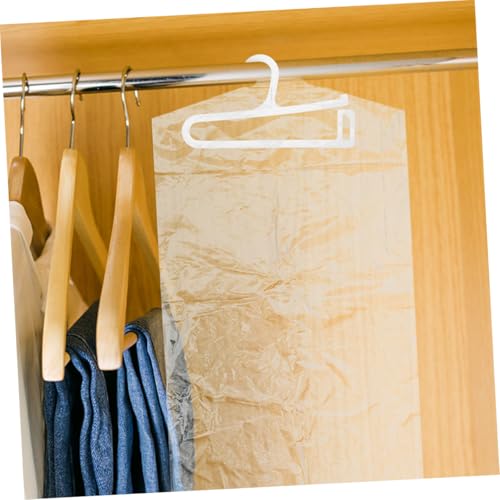 40pcs Plastic Clothes Covers Garment Storage Bags for Dry Cleaning Simple and Practical Design3