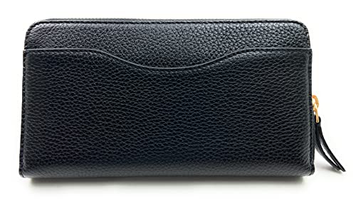 Tory Burch Women's Leather Britten Zip Continental Wallet (Black)4