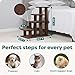 Furhaven Steady Paws Multi-Step Pet Stairs for High Beds & Sofas - Brown, 4-Step