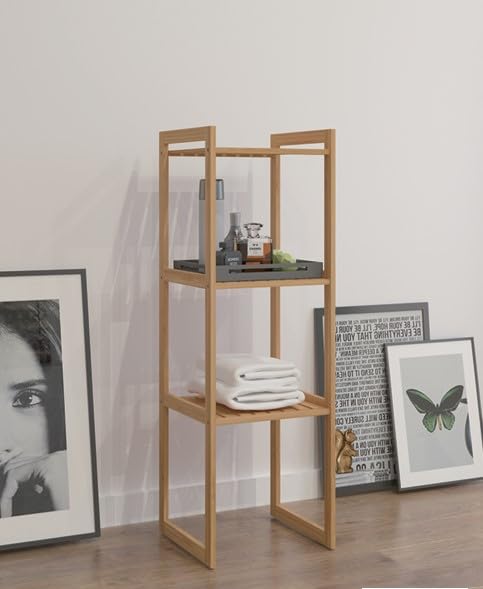 Étagère en bambou pour optimiser les petits espaces et ranger les livres