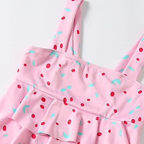 Moonker Bathing Suit 5t Girls Bikini 2 Piece Swimsuit Sets Bowknot Heart Print Cute Swimwear Knee Length Swim2