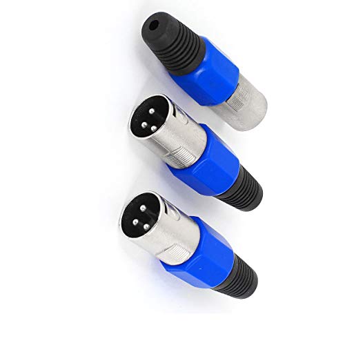 Aexit paquete de 3 conectores macho XLR 3P para micrófono miniatura 1