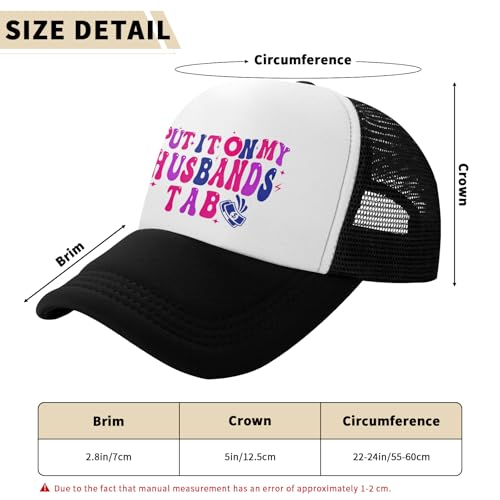 Image of Funny Trucker Hats,Trucker Hat Baseball Cap for Women Snapback Adjustable Hat Humor Gift Men