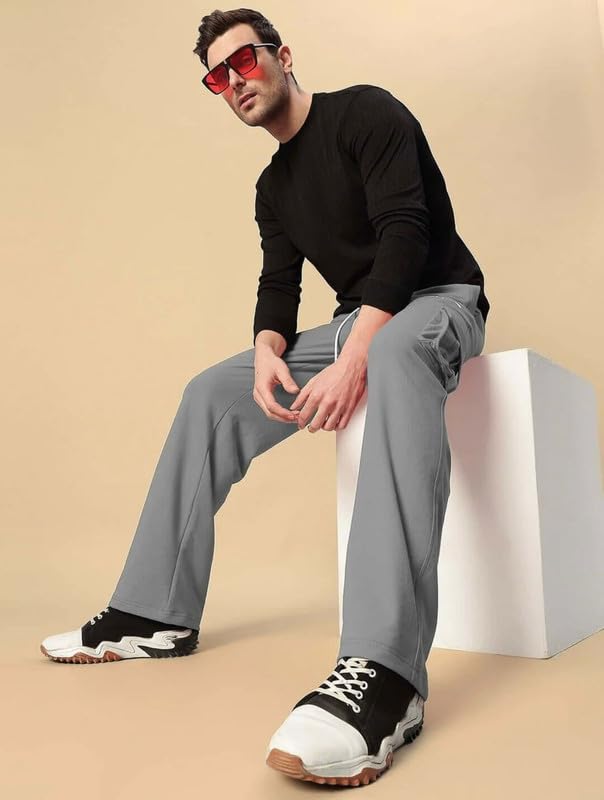 Image of Imsa Moda Light Fit Straight Fit Cargo Track Pant for Men | Lower for Men | Gym Trackpants