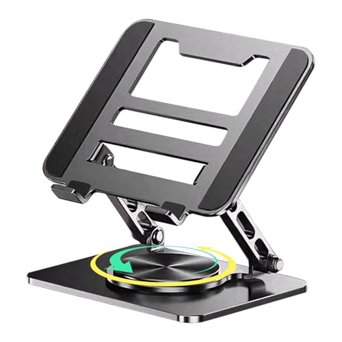 Realzador para ordenador portátil con elevador giratorio 360 y soporte para tableta de estudio
