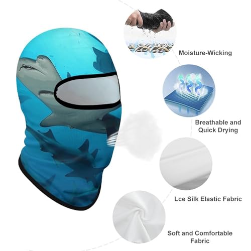Balaclava Mask for Men Balaclava Ski Mask Hammerhead Sharks Winter Face Mask Face Cover for Cycling miniatura 3