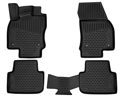 Tapis de sol voiture en caoutchouc pour sorties nature en VW Tiguan 2